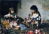 Famous Seller Paintings - The Little Flower Seller
